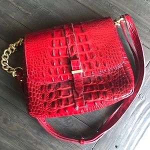 Brahmin Red Leather Small Handbag